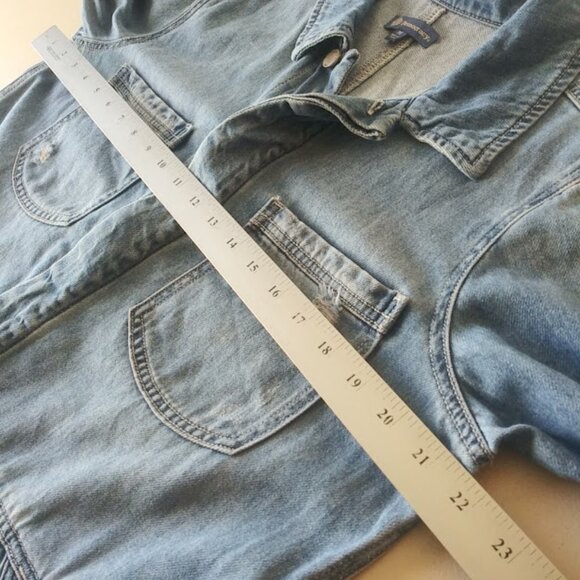 Democracy women's size M distressed denim jacket - Picture 7 of 16